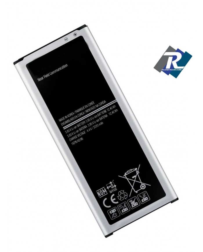 BATTERIA SAMSUNG EB-BN910BBE PER GALAXY NOTE 4 N910F NFC 3220 mAh sostituisce ORIGINALE