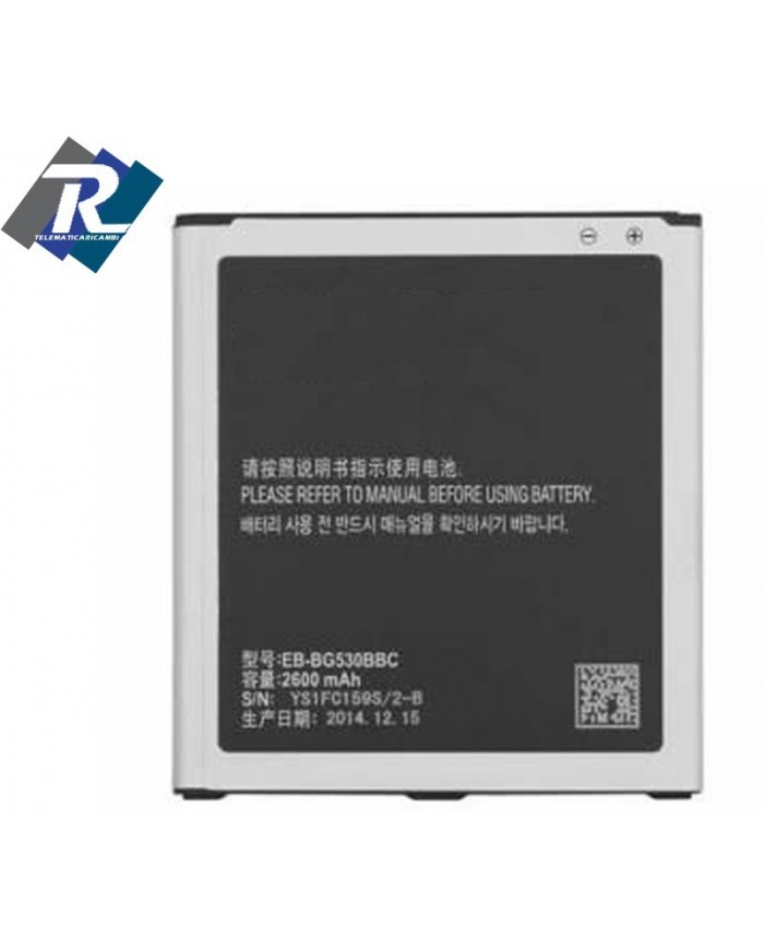 BATTERIA SAMSUNG EB-BG530BBC PER GALAXY GRAND PRIME J5 J500 G530 G531 2600 mAh sostituisce ORIGINALE