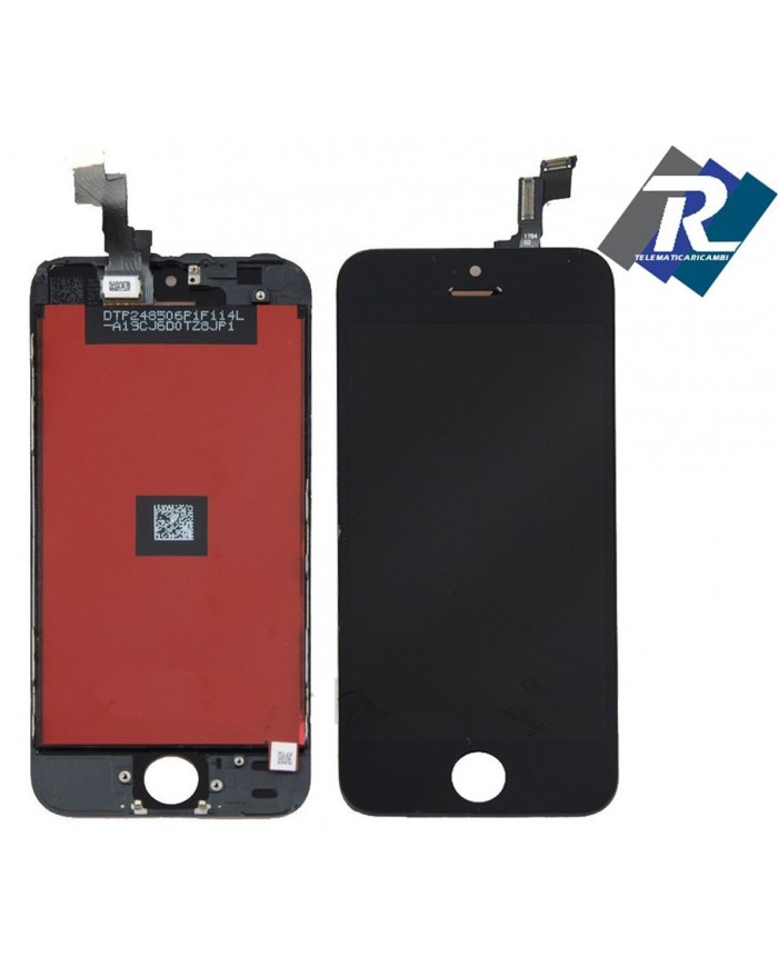TOUCH SCREEN VETRO SCHERMO + LCD Display Assemblato PER iPhone 5S Nero