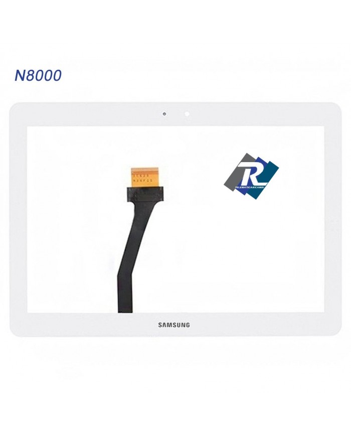 TOUCH SCREEN VETRO PER TABLET SAMSUNG GALAXY NOTE N8000 GT-N8000  10.1 BIANCO