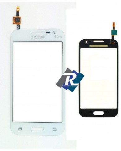 TOUCH SCREEN VETRO SAMSUNG GALAXY CORE PRIME SM-G361 G361F DUOS BIADESIVO BIANCO